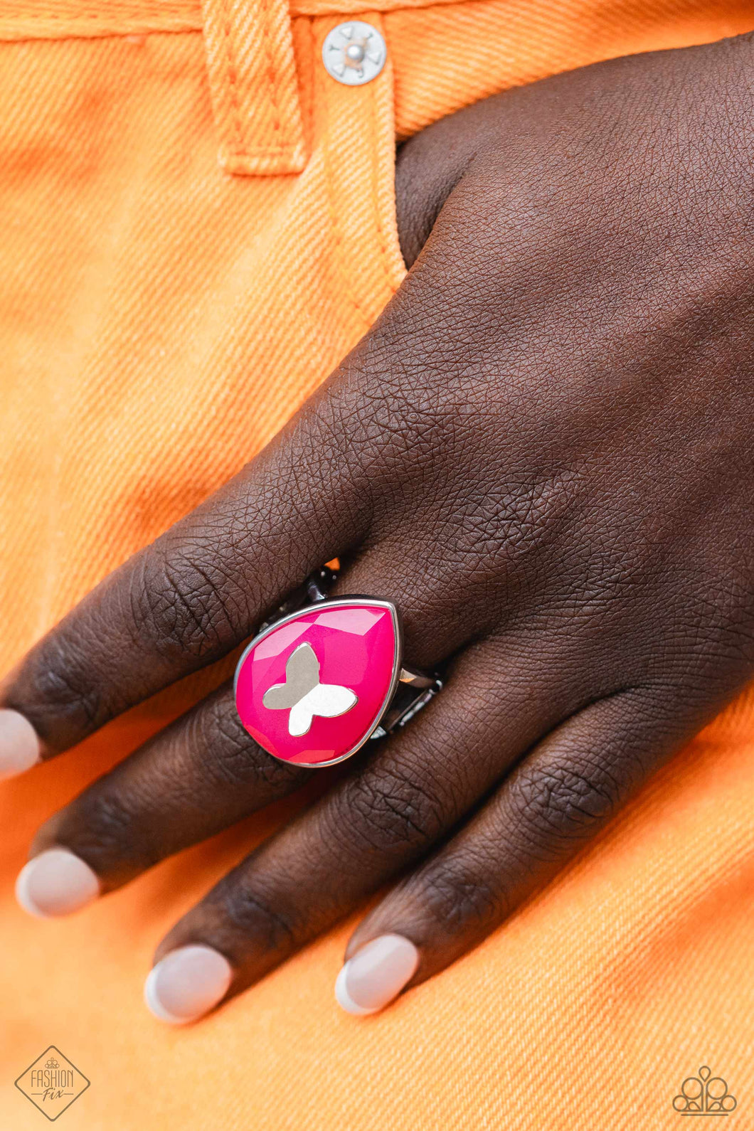 In Plain BRIGHT - Pink Ring - Paparazzi Accessories