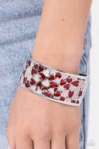 Penchant for Patterns - Red Bracelet - Paparazzi Accessories