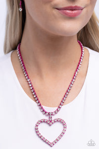 Flirting Fancy - Pink Necklace - Paparazzi Accessories