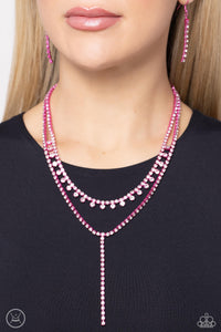 Champagne Night - Pink Necklace - Paparazzi Accessories