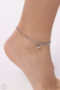 Solo Sojourn - Silver Anklet - Paparazzi Accessories