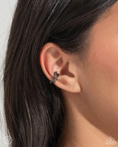 Barbell Beauty - Black Post Earrings - Paparazzi Accessories