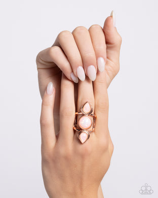 Sultry Sheen - Copper Ring - Paparazzi Accessories