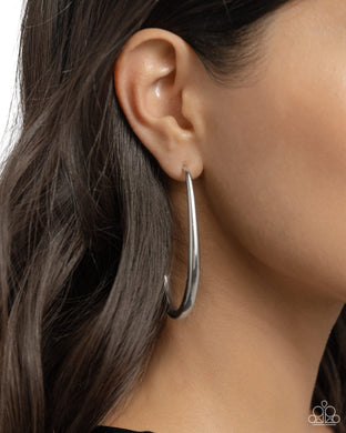 Exclusive Element - Silver Earrings - Paparazzi Accessories