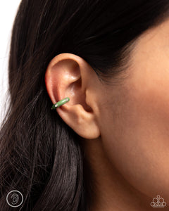 Coastal Color - Green Post Earrings - Paparazzi Accessories