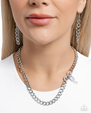 Leading Loops - Silver Necklace - Paparazzi Accessories
