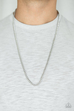 First Rule Of Fight Club - Silver Necklace - Paparazzi Accessories - Sassysblingandthings