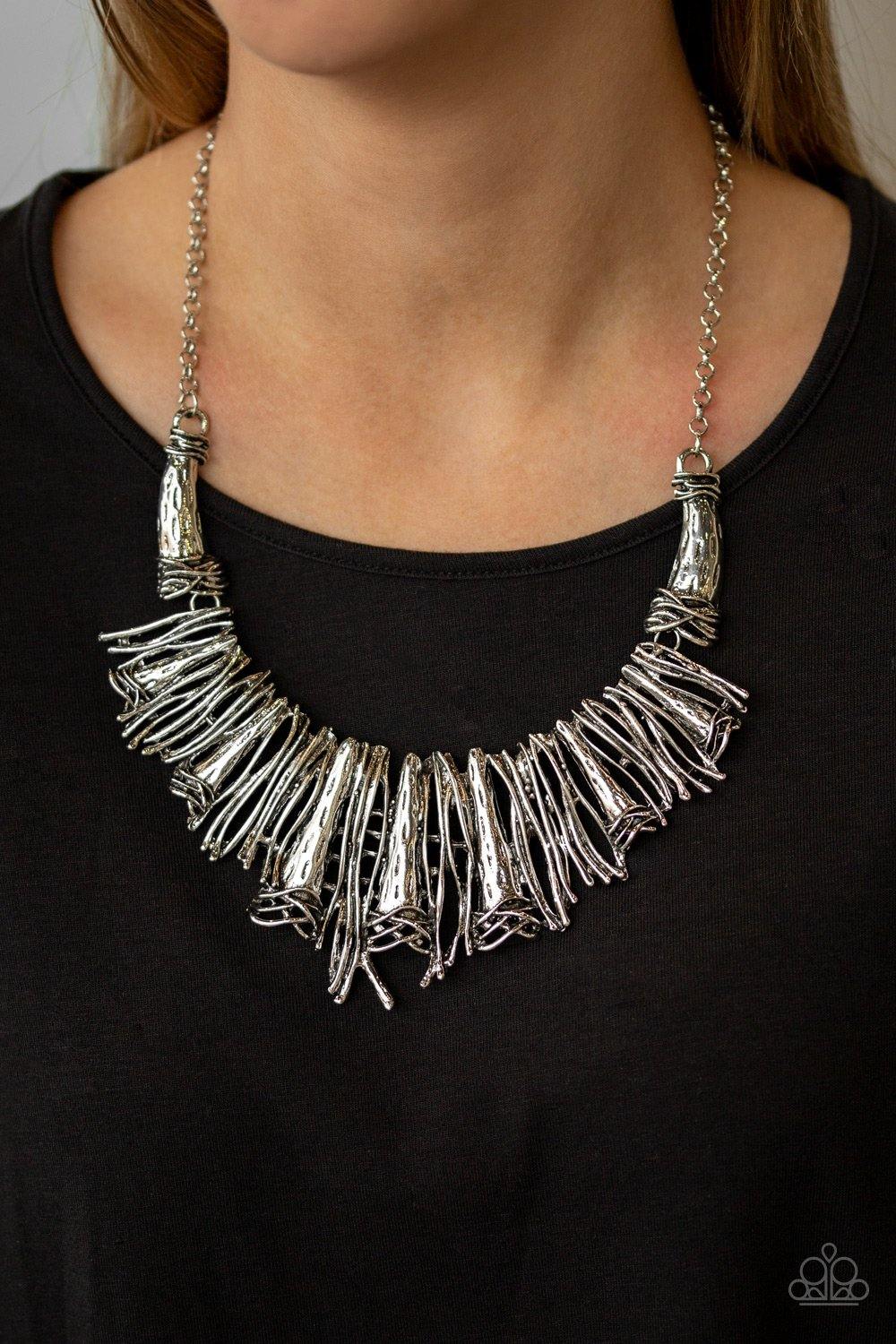 In The MANE-stream - Silver Necklace - Paparazzi Accessories - Sassysblingandthings