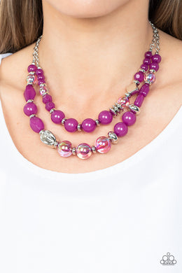 Mere Magic - Purple Necklace - Paparazzi Accessories