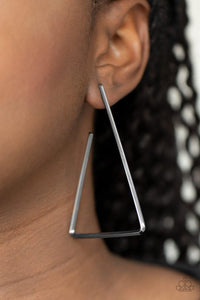 Go Ahead and TRI - Black Earrings - Paparazzi Accessories - Sassysblingandthings