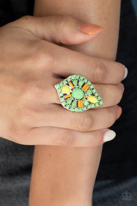 Jungle Jewelry - Green Ring - Paparazzi Accessories - Sassysblingandthings