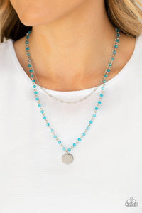 Dainty Demure - Blue Necklace - Paparazzi Accessories - Sassysblingandthings