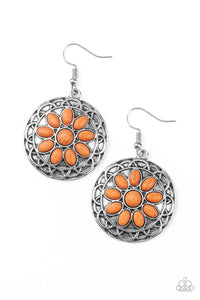 Mesa Oasis - Orange Earrings - Paparazzi Accessories - Sassysblingandthings
