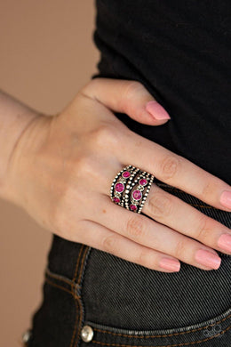 Prismatic Powerhouse - Pink Ring - Paparazzi Accessories - Sassysblingandthings