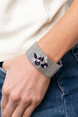 Flickering Fortune - Purple Bracelet - Paparazzi Accessories
