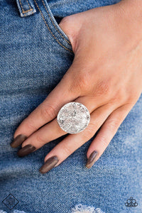 Lined Up - Silver Ring - Paparazzi Accessories - Sassysblingandthings