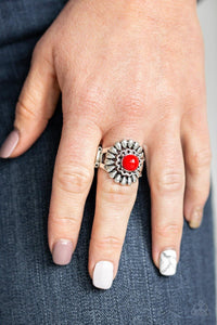 Poppy Pep - Red Ring - Paparazzi Accessories - Sassysblingandthings