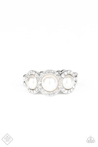Shut the Front DIOR! - White Ring - Paparazzi Accessories - Sassysblingandthings