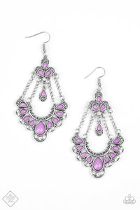 Unique Chic - Purple Earrings - Paparazzi Accessories - Sassysblingandthings