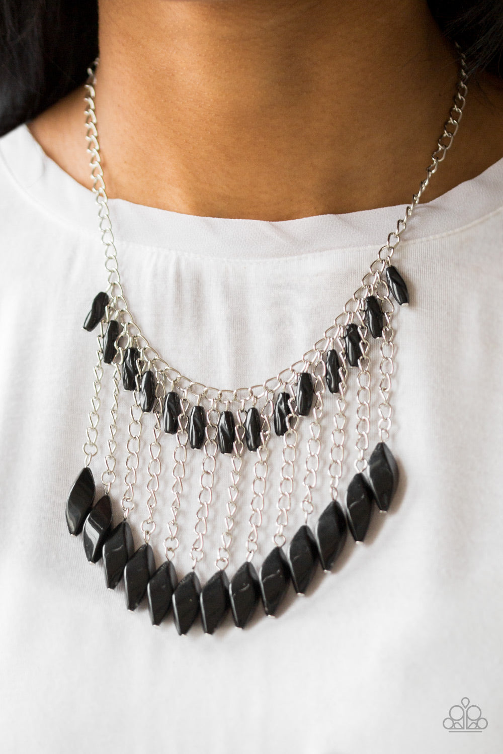 Paparazzi Necklace ~ Party Spree - Black – Paparazzi Jewelry | Online Store  | DebsJewelryShop.com