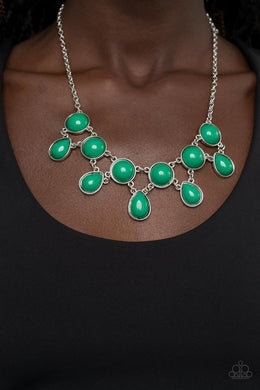 Very Valley Girl - Green Necklace - Paparazzi Accessories