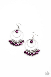 New York Attraction - Purple Earrings - Paparazzi Accessories - Sassysblingandthings