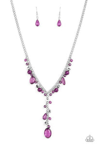 Crystal Couture - Purple Necklace - Paparazzi Accessories - Sassysblingandthings